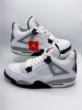 Jordan 4 Retro White Cement 2016 Men's Size 12)